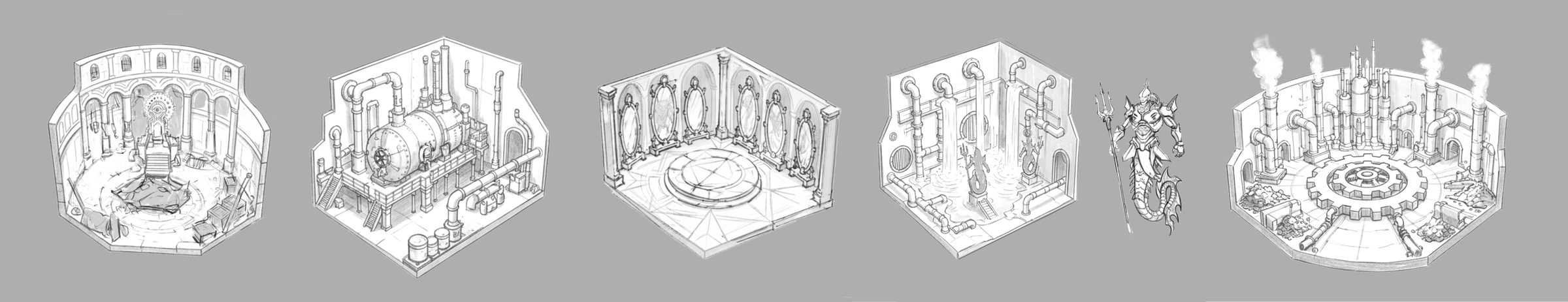 Room Concepts — Line Art
